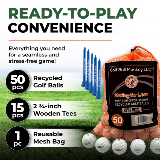 Golf Ball Monkey Cheap Recycled Golf Balls for Titleist Golf Balls Mix White 50 5A Mint Golf Balls for Titleist Velocity Golf Balls, TruFeel, Tour Speed, TruSoft, DT Solo, EXP01 & Tour Soft
