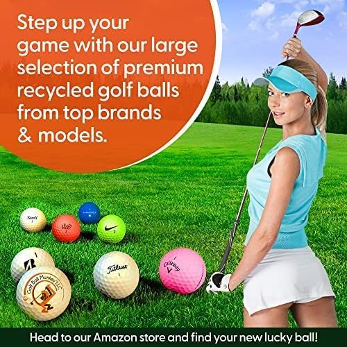 Golf Ball Monkey Cheap Recycled Golf Balls ProV1 and ProV1X Golf Balls in Near Mint / 4A Condition - Used and Recycled Pro V1 and Pro V1X Golf Balls - includes 15 Tees and Mesh Bag.