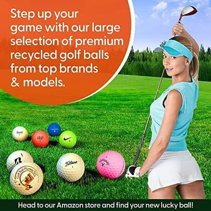 Golf Ball Monkey Cheap Recycled Golf Balls ProV1 and ProV1X Golf Balls in Near Mint / 4A Condition - Used and Recycled Pro V1 and Pro V1X Golf Balls - includes 15 Tees and Mesh Bag.