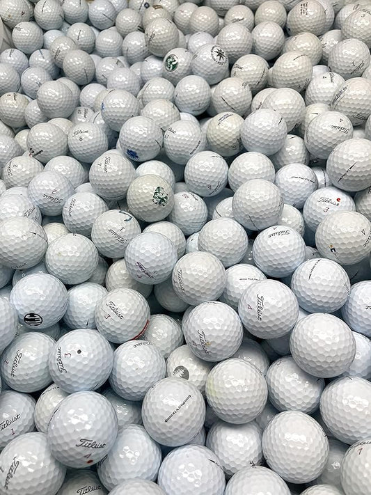 Golf Ball Monkey Cheap Recycled Golf Balls ProV1 and ProV1X Golf Balls in Near Mint / 4A Condition - Used and Recycled Pro V1 and Pro V1X Golf Balls - includes 15 Tees and Mesh Bag.