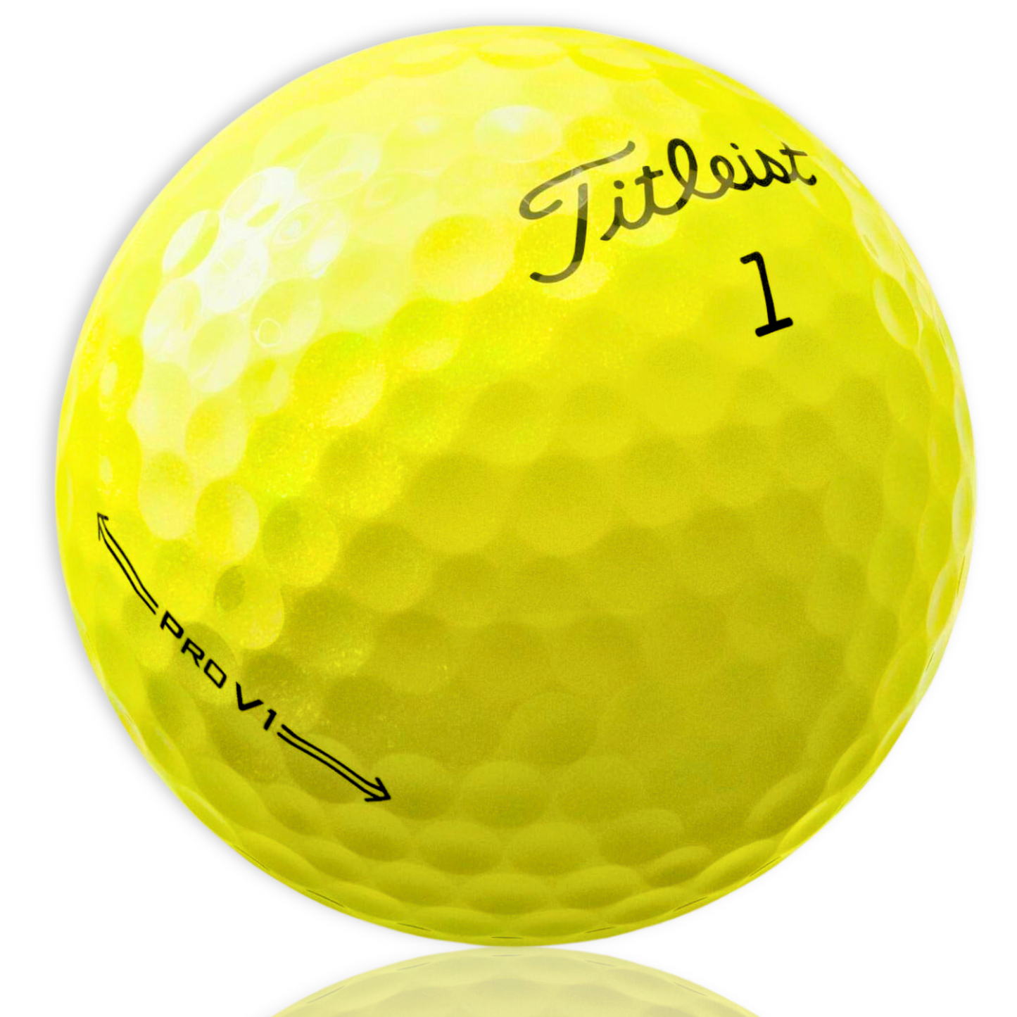 Titleist Pro V1 Yellow 2021, Premium, Used, Golf Balls, Recycled Golf Balls